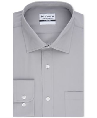 Men Classic-Fit Solid Color Dress Shirt