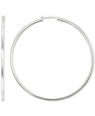 Macy's - Square Tube Hoop Earrings in 14k Gold Vermeil or Sterling Silver