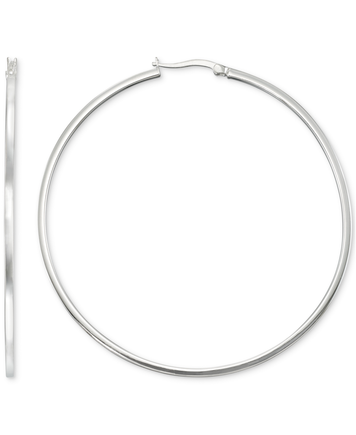Square Tube Hoop Earrings in 14k Gold Vermeil, (Also in Sterling - Silver