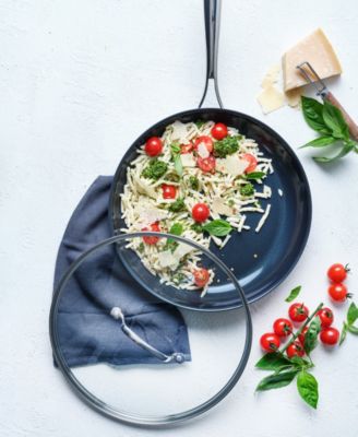 Hard Anodized Ceramic Nonstick 11" Frying Pan with Lid