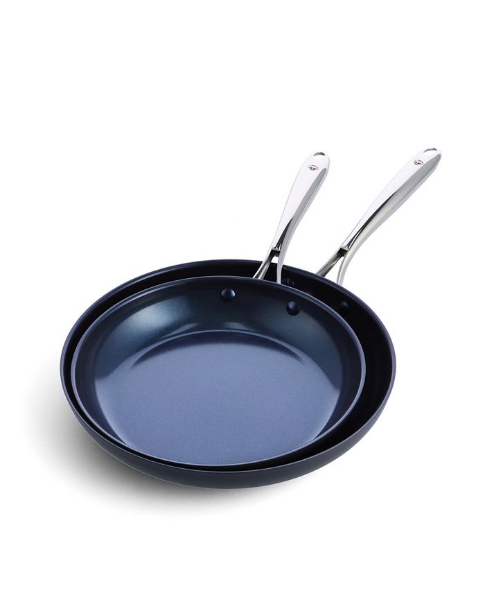 Blue Diamond Nonstick Ceramic Frying Pan Set - Blue 2 Piece