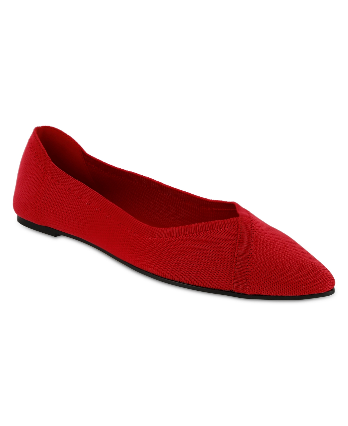 Shop Mia Women's Elanna Knit Flats In New Red
