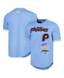Nike Men's Philadelphia Phillies Blue Cooperstown Wordmark T-Shirt
