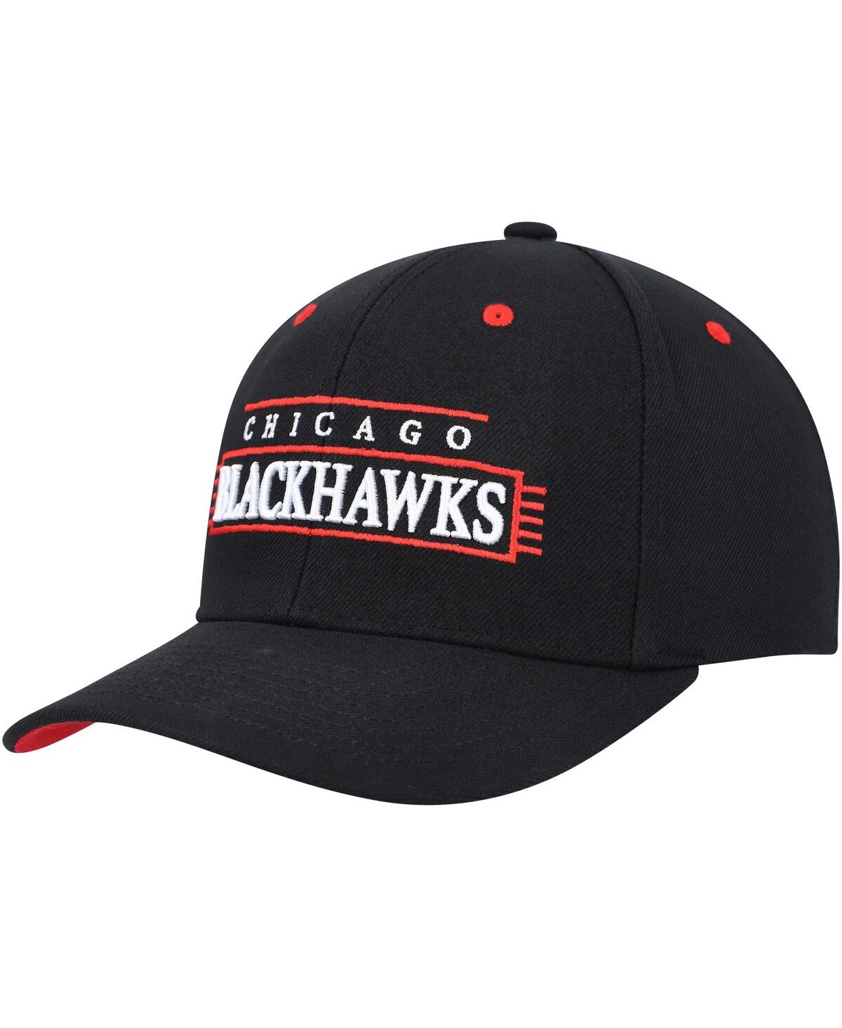 Men's Mitchell & NessChicago Blackhawks Lofi Pro Snapback Hat - Black