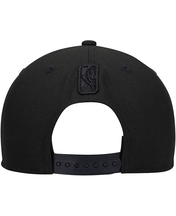 New Era Men's Brooklyn Nets Black On Black 9FIFTY Snapback Hat Macy's