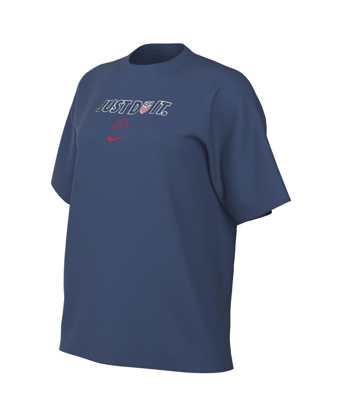 Women's NikeUswnt Just Do It T-shirt - Blue