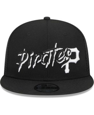 Men's Black Pittsburgh Pirates Street Trucker 9FIFTY Snapback Hat