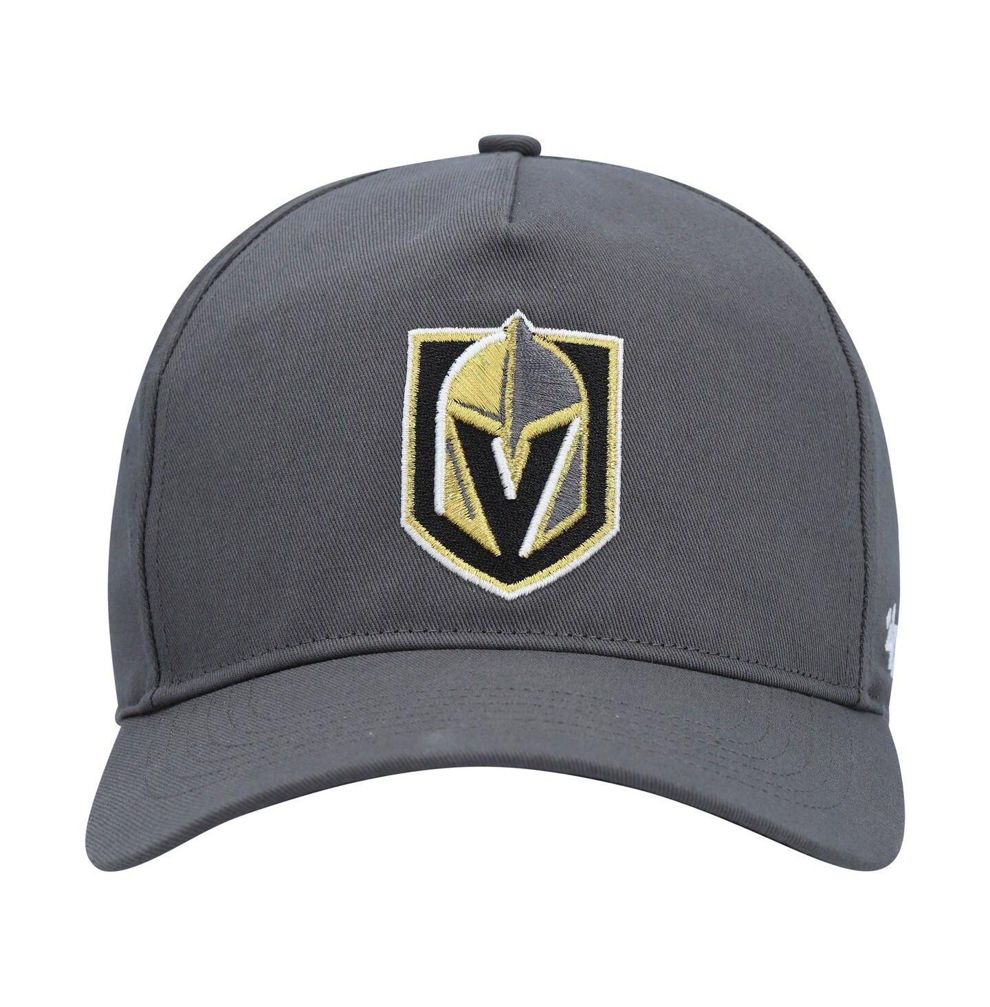 Мужская кепка '47 Brand Charcoal Vegas Golden Knights Primary Hitch Snapback Hat — фото 4