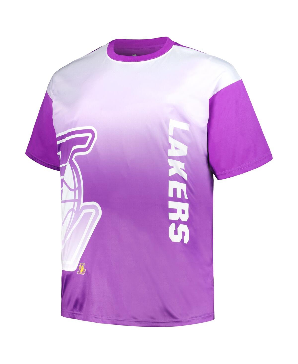 Men'sLos Angeles Lakers Big and Tall Sublimated T-shirt - Purple
