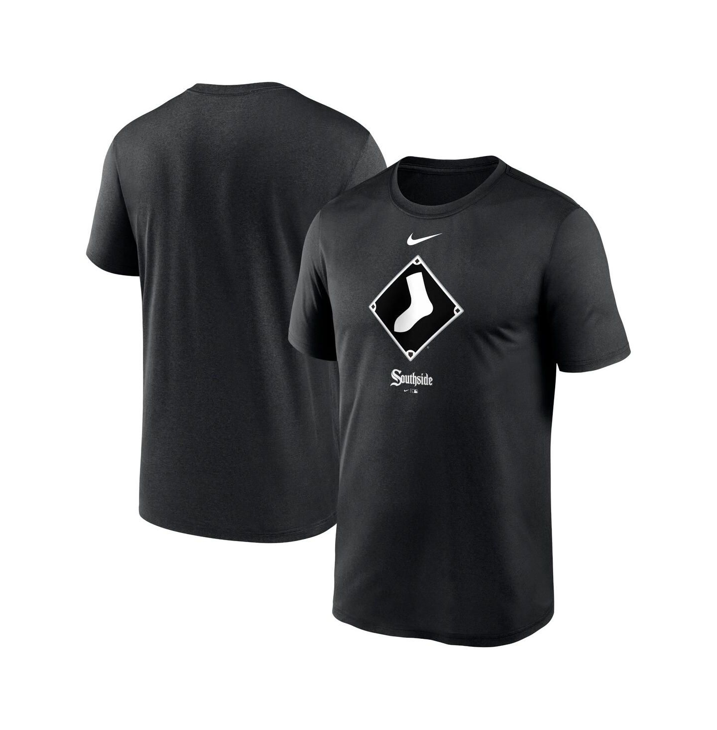 Мужская футболка Nike Black Chicago White Sox City Connect Logo — фото 2