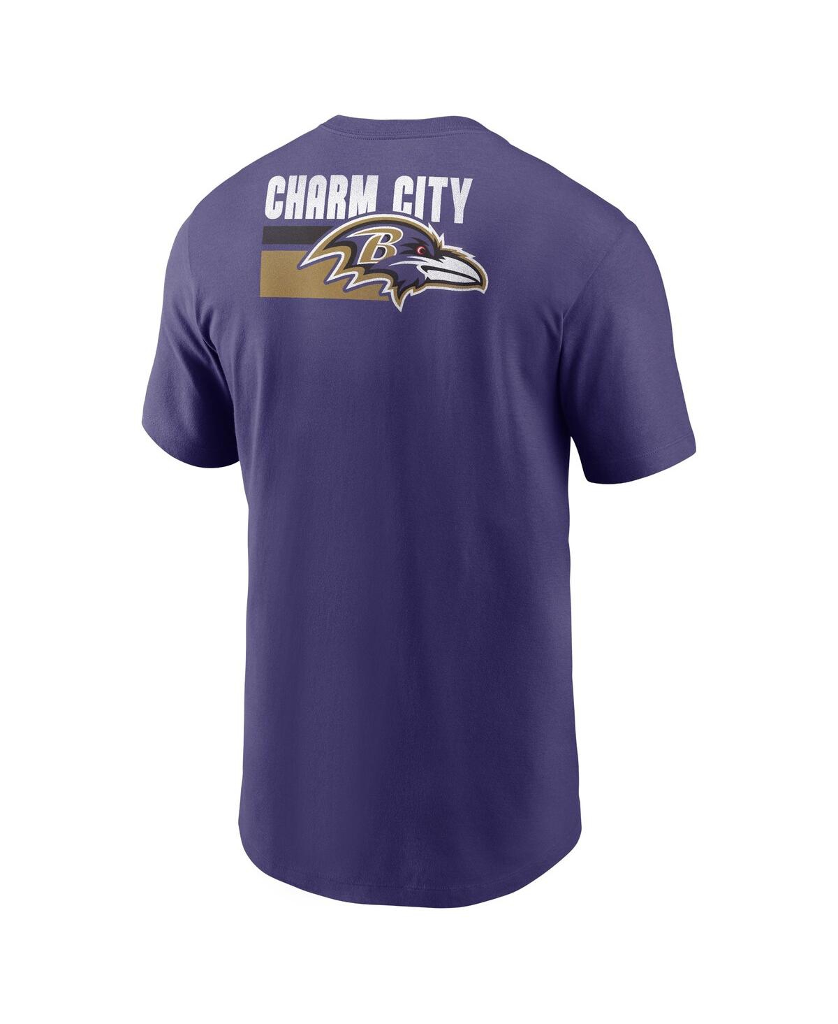 Shop Nike Men's  Purple Baltimore Ravens Blitz Essential T-shirt