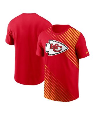Men's Red Kansas City Chiefs Yard Line Fashion Asbury T-shirt
