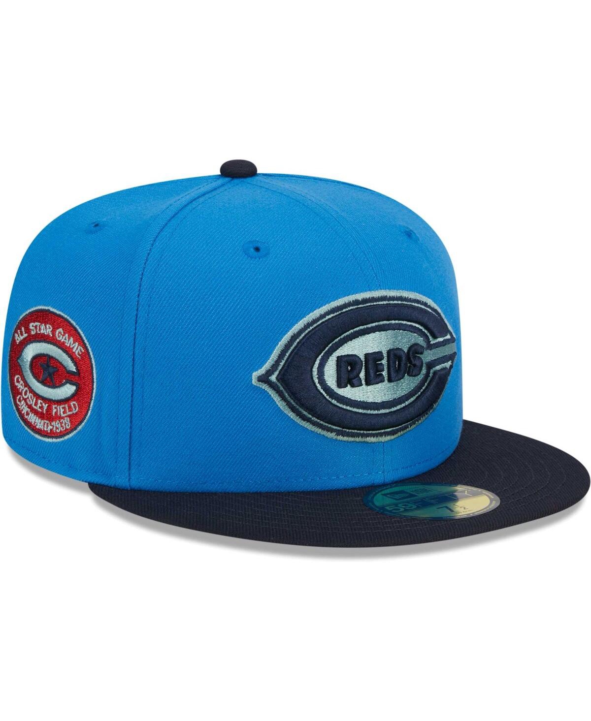 New Era Royal Cincinnati Reds 59fifty Fitted Hat In Royal