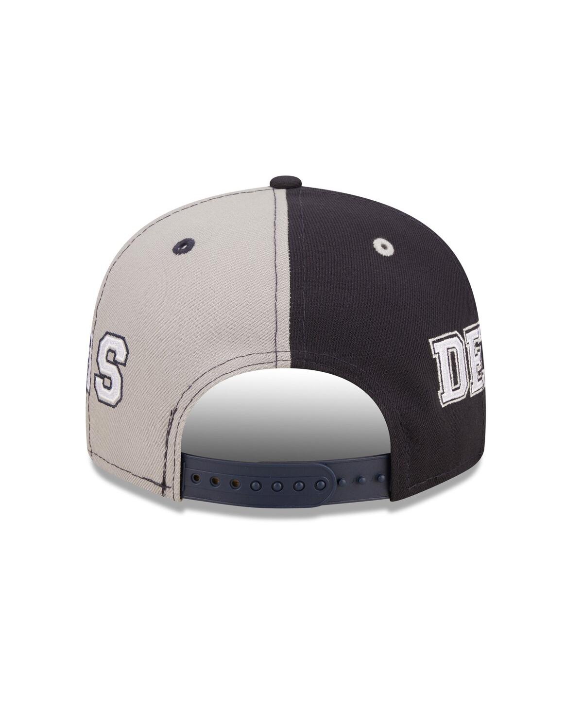Shop New Era Men's  Navy, Gray Detroit Tigers Team Split 9fifty Snapback Hat In Navy,gray