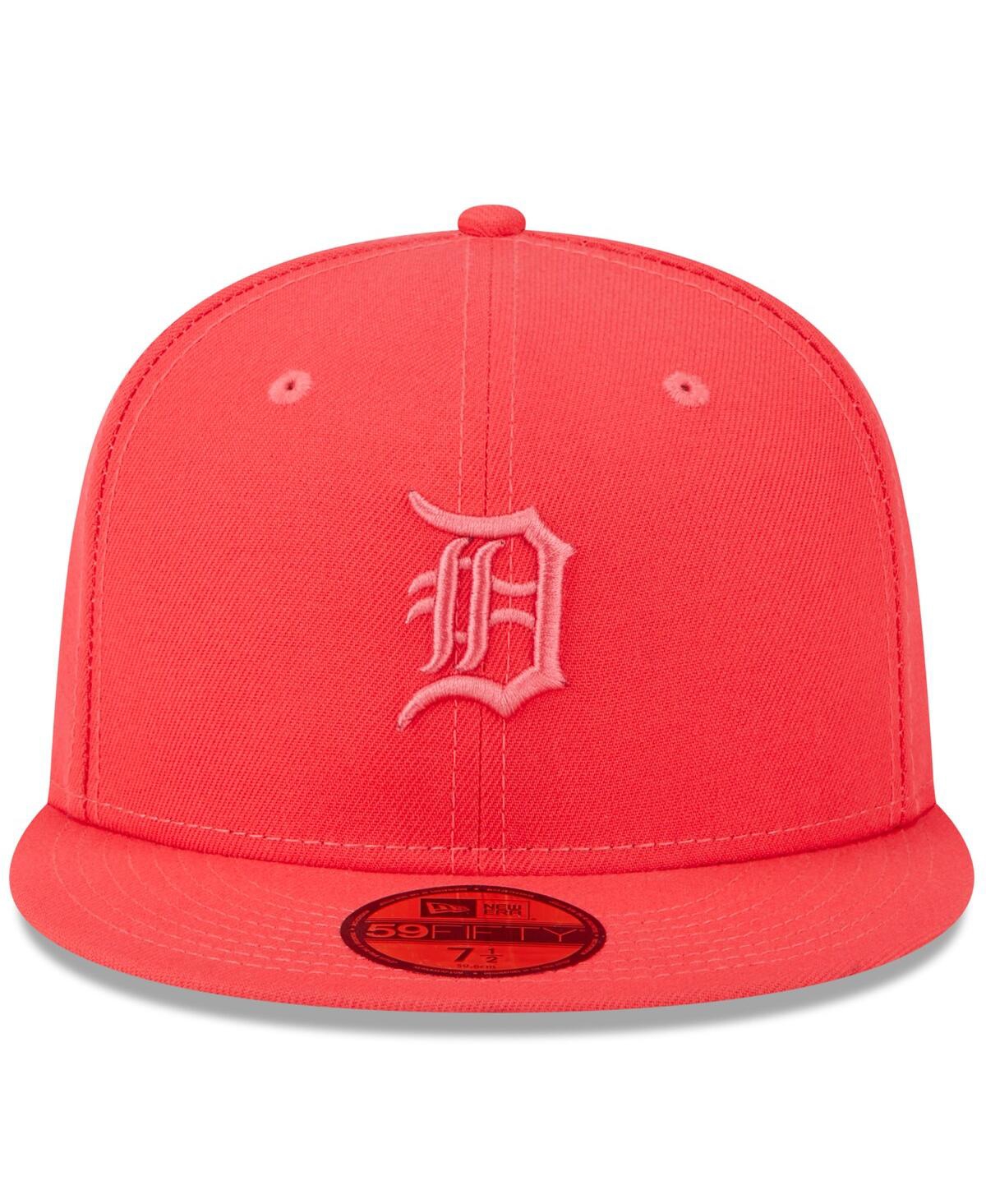 New Era Men's Red Detroit Tigers Logo White 59FIFTY Fitted Hat - Macy's