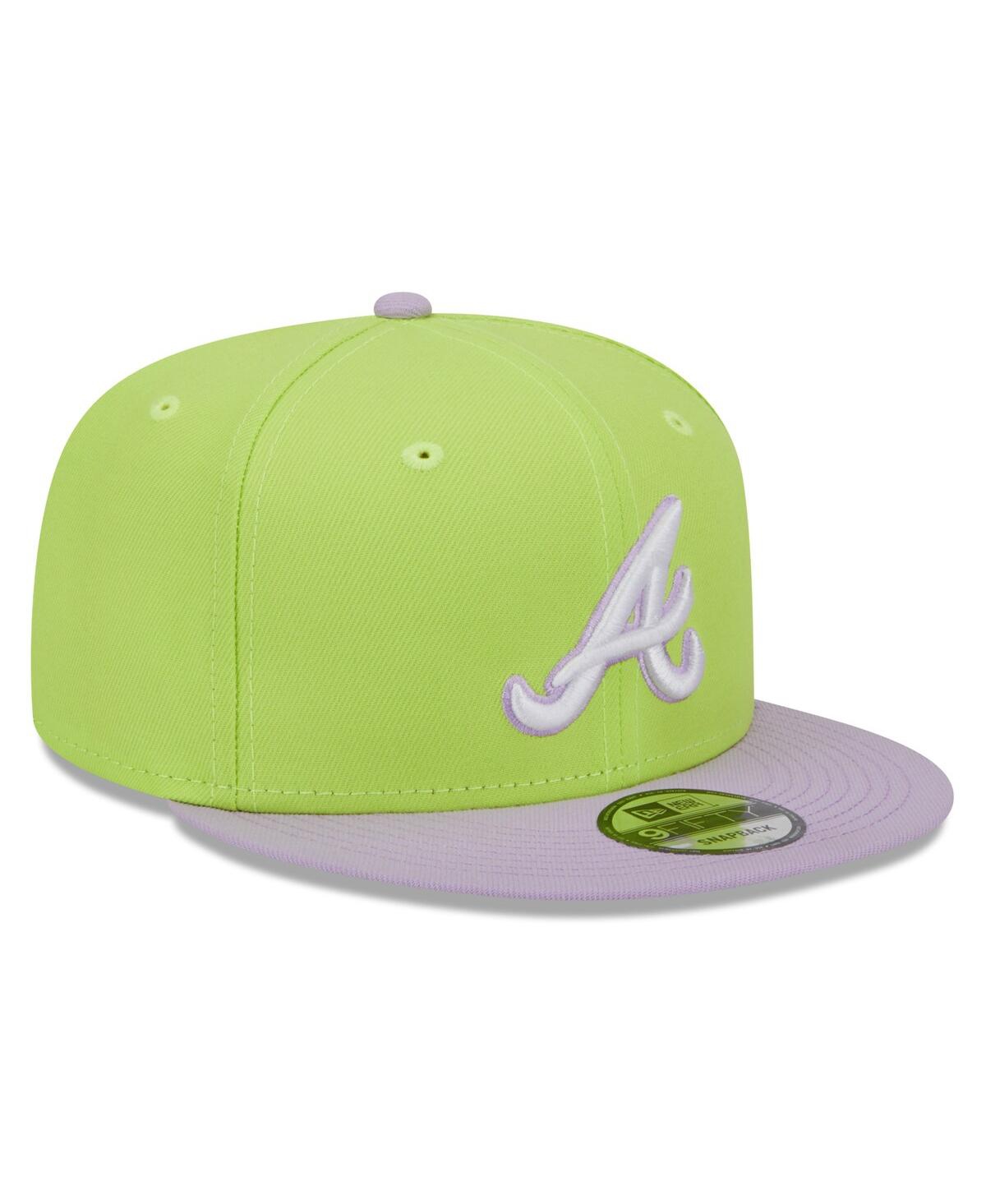 Men's Atlanta Braves New Era Neon Green 2023 Spring Color Basic 59FIFTY  Fitted Hat
