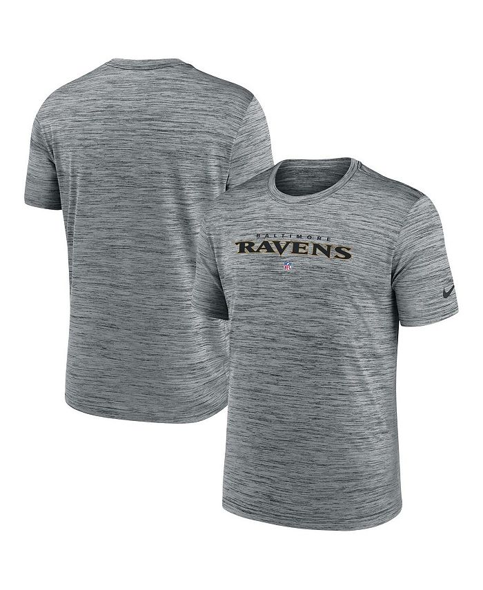 Nike Men's Gray Baltimore Ravens Velocity Performance T-shirt - Macy's