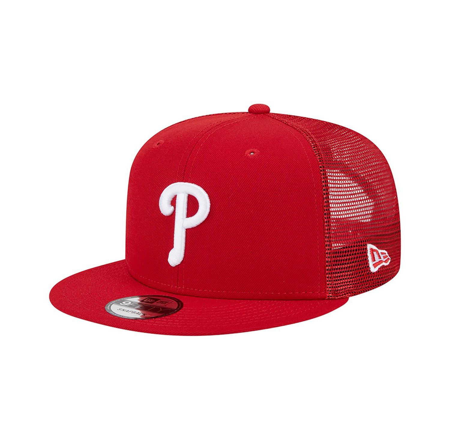 Men's Red Philadelphia Phillies Team Color Trucker 9FIFTY Snapback Hat