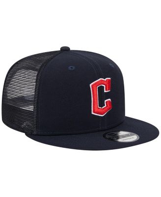 Men's Navy Cleveland Guardians Team Color Trucker 9FIFTY Snapback Hat