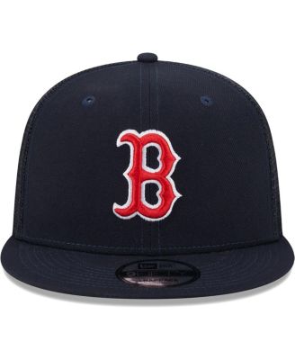Men's Navy Boston Red Sox Team Color Trucker 9FIFTY Snapback Hat