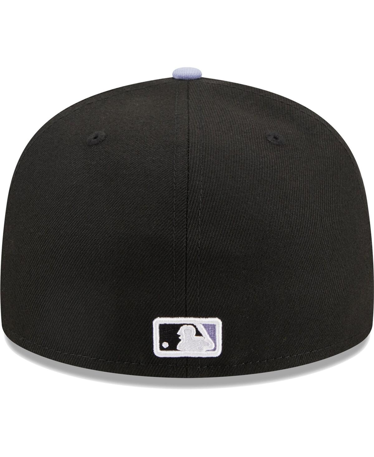 Men's New EraLos Angeles Dodgers Side Patch 59FIFTY Fitted Hat - Black