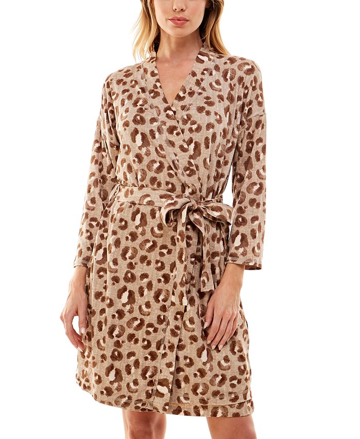 Roudelain Women's 2Pc. Printed Robe & Chemise Set Macy's
