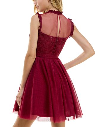 Macy's red best sale dress juniors