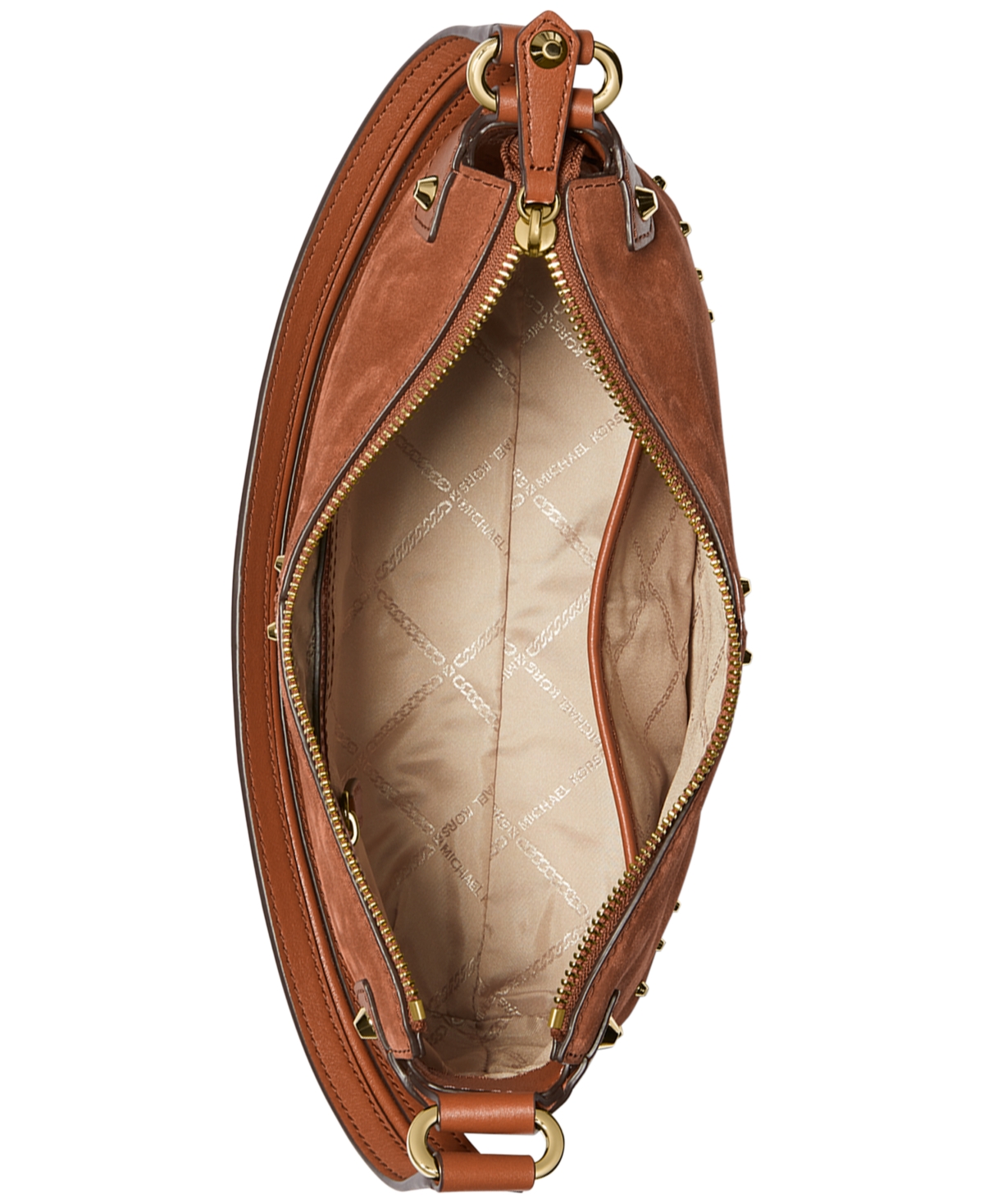Michael Kors Astor Large Pouchette Leather Shoulder Bag