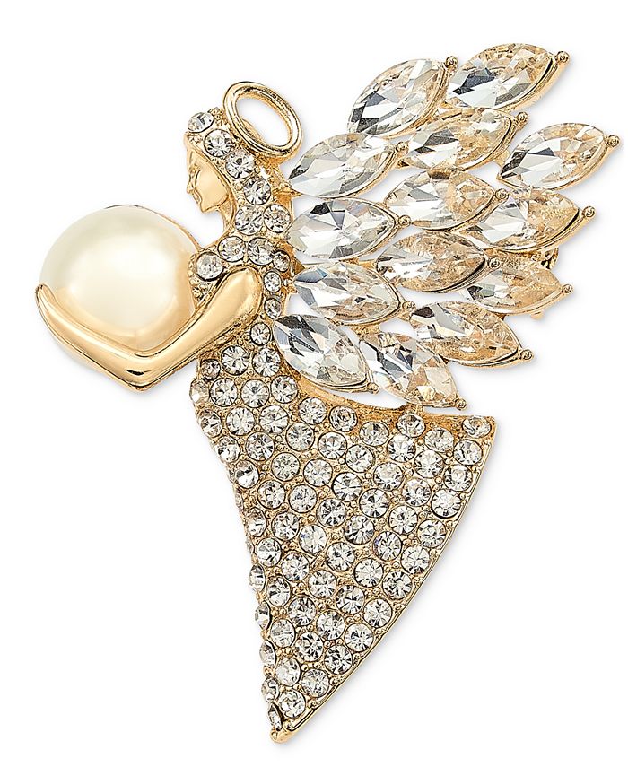 Wedding Bouquet Charm, Angel Bridal Bouquet Charm, Swarovski Crystals and  Pearls