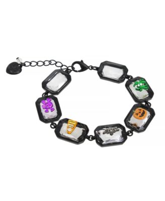 Betsey Johnson Faux Stone Halloween Gem Bracelet - Macy's