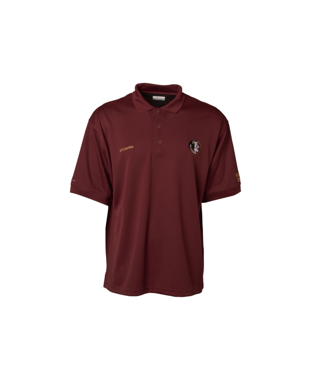 Columbia Men's Florida State Seminoles Perfect Cast Polo Shirt In Maroon