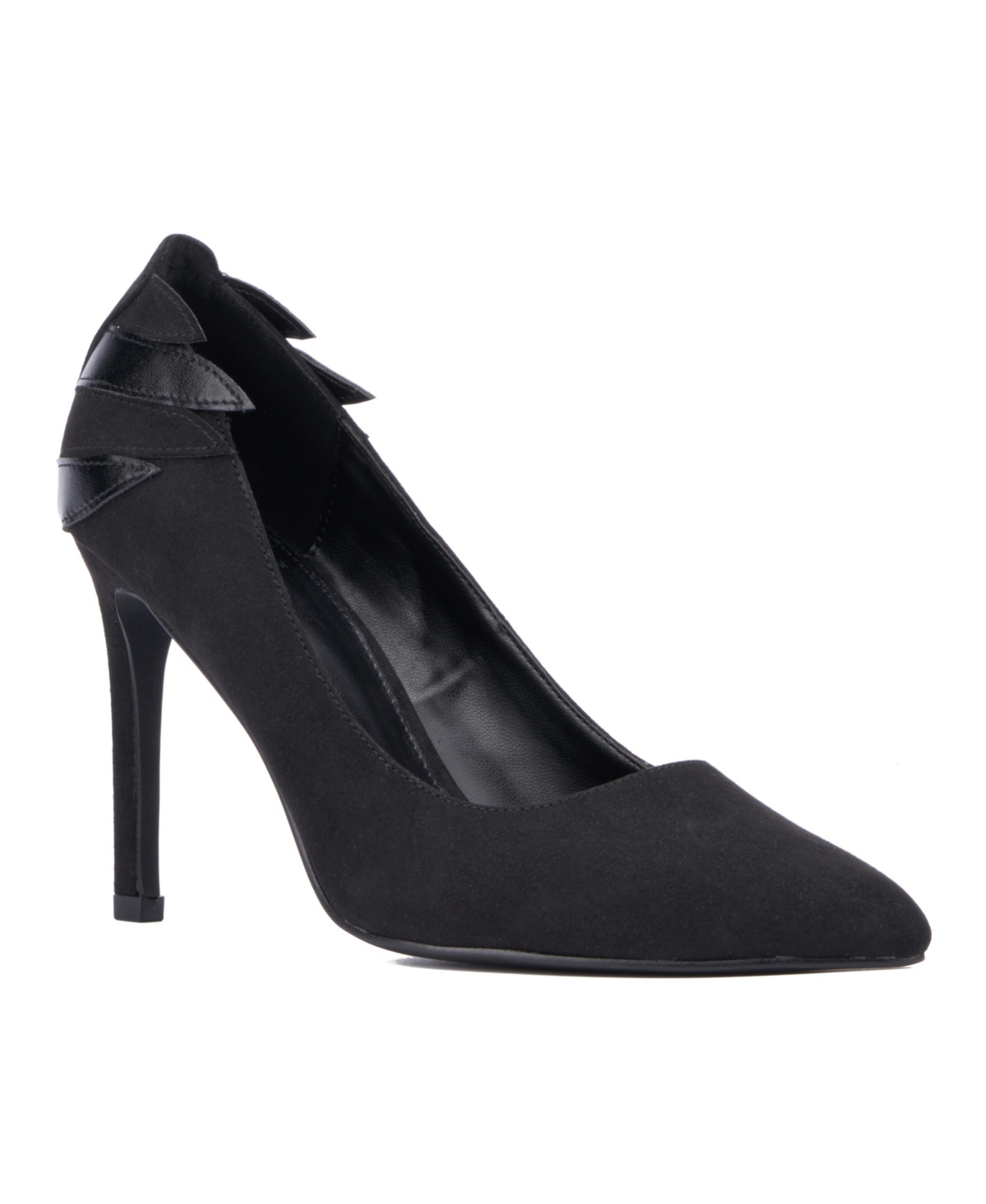 Women's Magdi- Applique Pointy Pump Heels - Black
