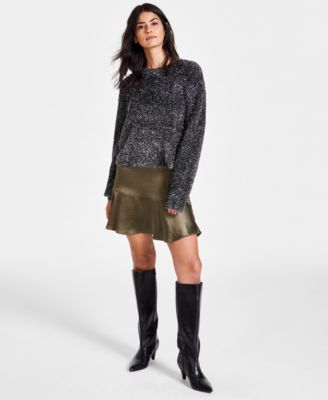 Bar III - Women's Metallic Sweater, Created for Macy's