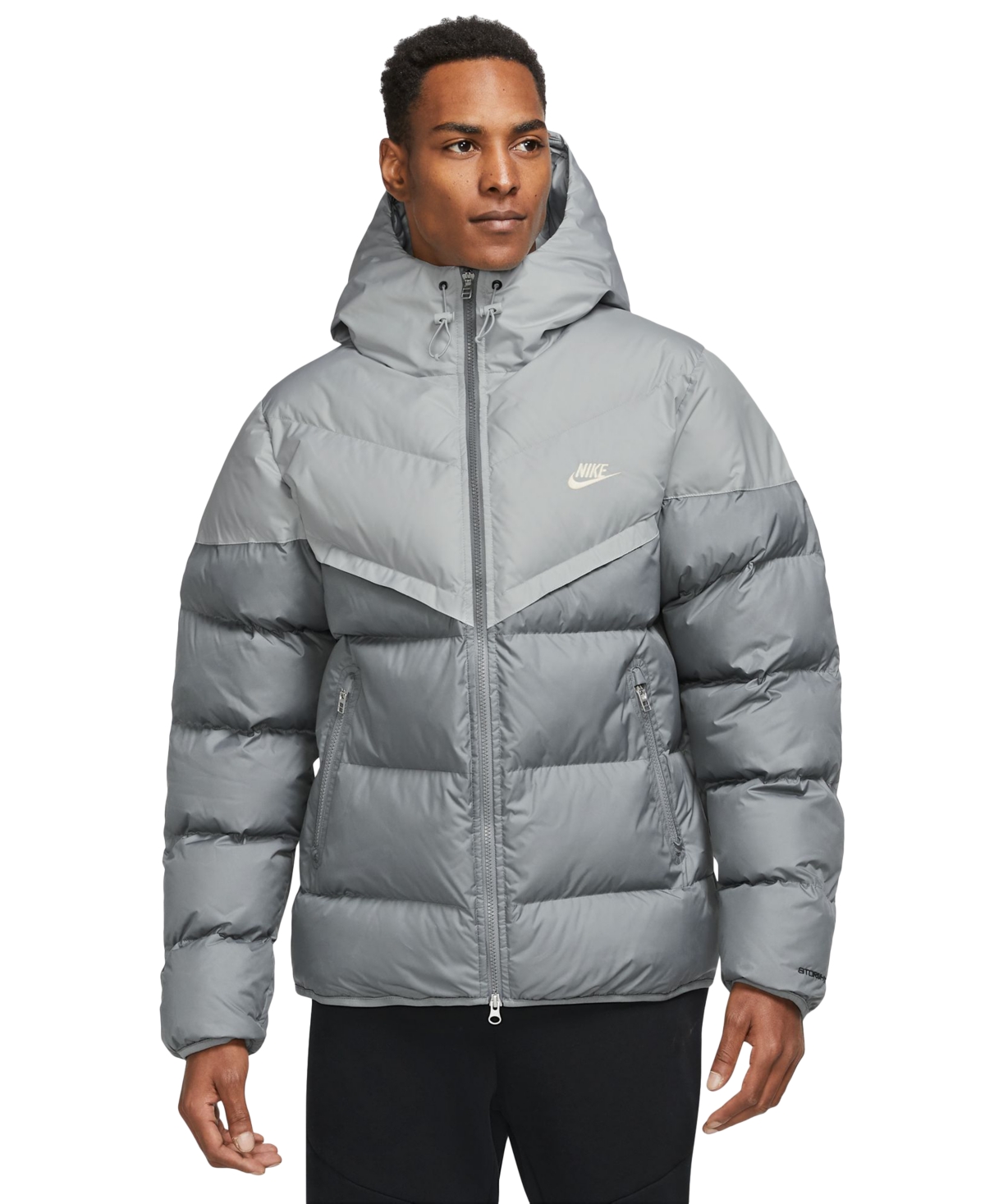 Nike Men's Storm-fit Windrunner Insulated Puffer Jacket In Light Smoke Greysail