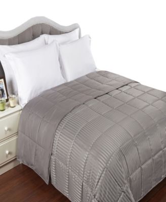 Stripe Hypoallergenic Down Alternative Blanket, King