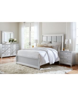 Macy's Fensby Bedroom Collection In Silver