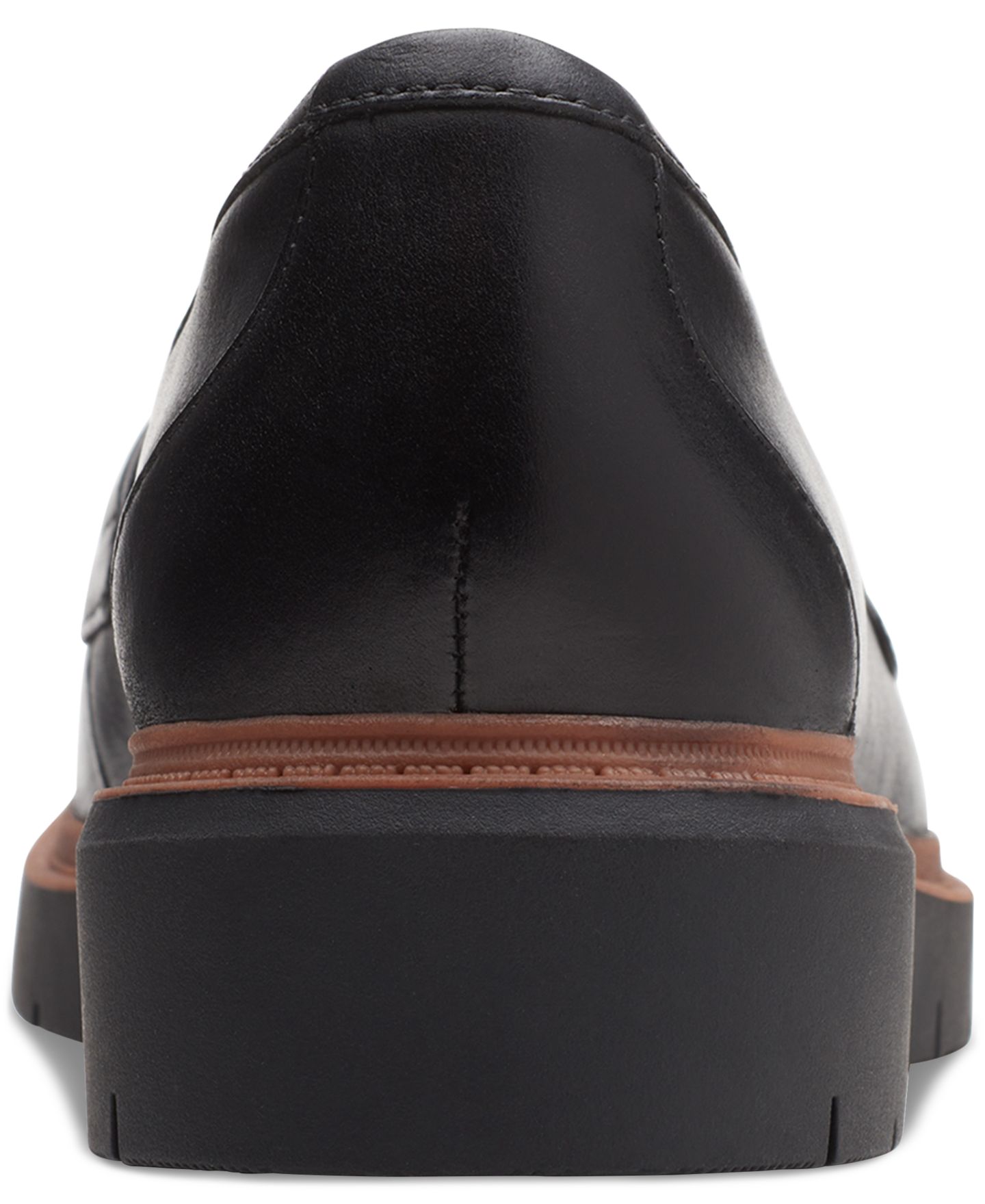 Женские туфли Clarks Westlynn Bella Lug-Sole Comfort, цвет: Чёрный кожаный — фото 8
