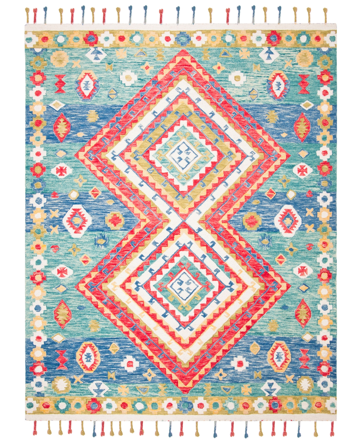 Safavieh Aurora APN119 8' x 10' Area Rug - Green, Red