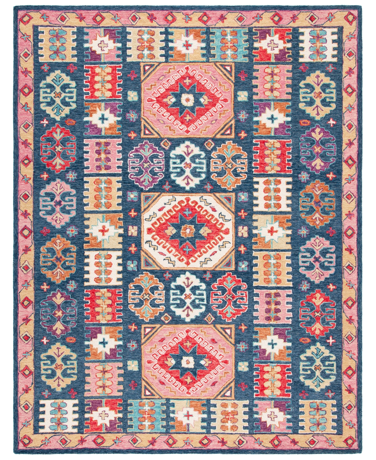 Safavieh Aurora APN518 10' x 14' Area Rug - Blue, Red