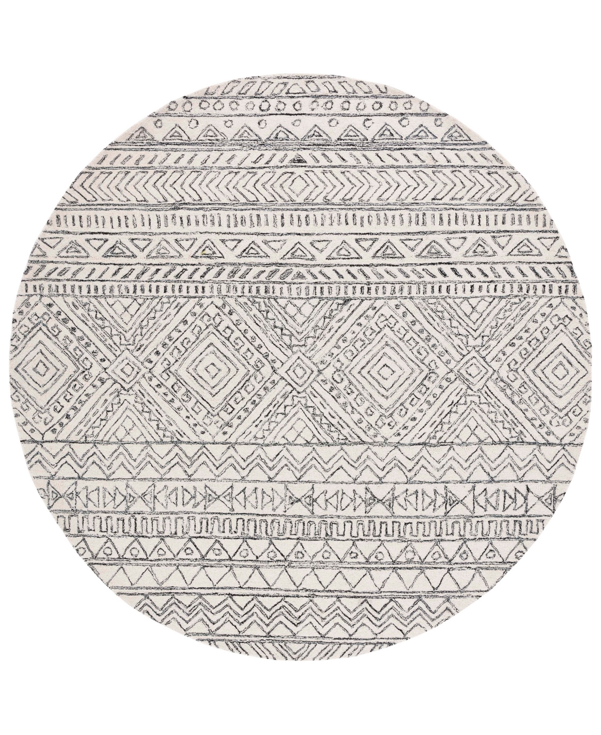 Safavieh Aurora APN821 7' x 7' Round Area Rug - Ivory
