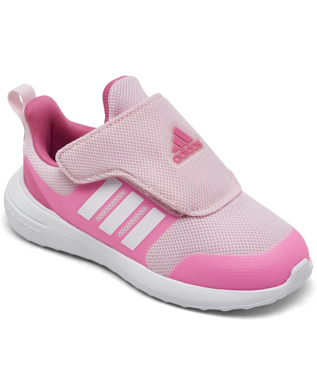 Adidas Originals Babies' Toddler Girls Fortarun 2.0 Stay-put Casual Sneakers From Finish Line In Clear Pink,white,pink