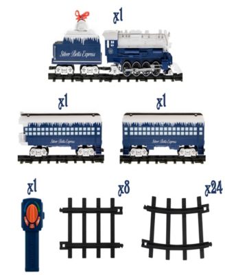 Silver-Tone Bells Express Battery-Operated Ready to Play Train Set with Remote