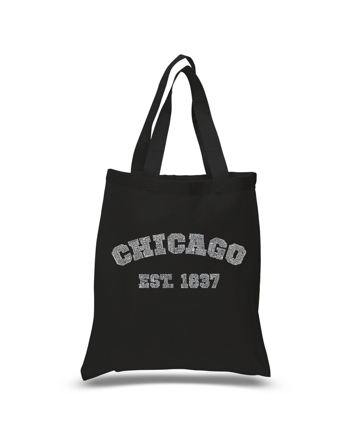 Chicago 1837 - Small Word Art Tote Bag - Sapphire