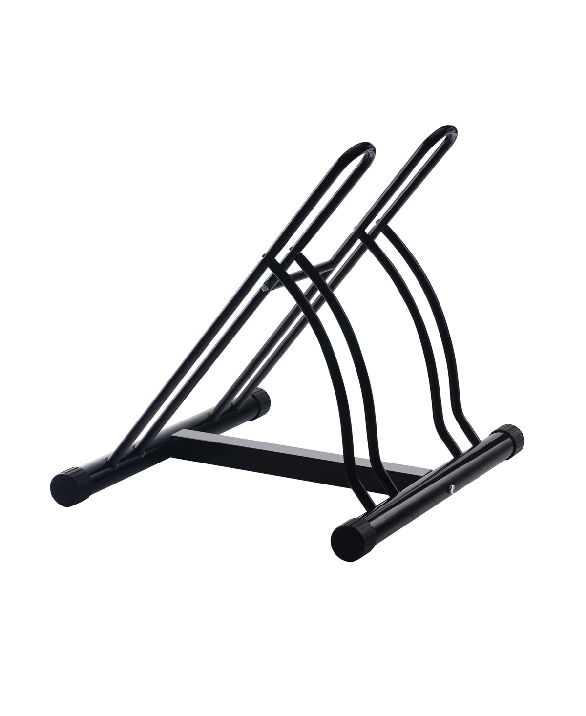 Bike Rack - Dual Bicycle Stand for 2 Mountain, Road, or Kid's Bikes - Indoor or Outdoor Bike Storage - Steel Bike Rack by Rad Sportz (Black)