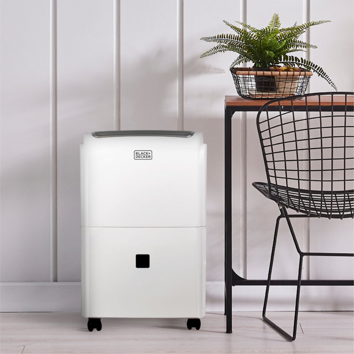 Black+Decker 1500 Sq. Ft. Dehumidifier for to Spaces and Basements, Energy Star Certified, Portable, BDT20WTB,- White