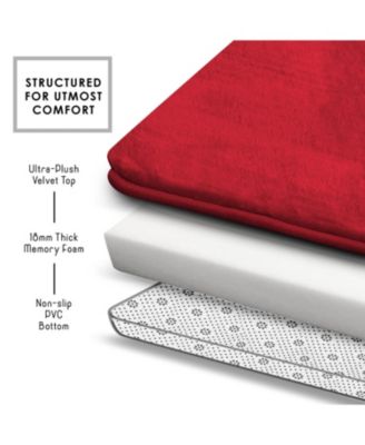 2 Piece Ultra Soft Non-Slip Plush Memory Foam Bath Rug Set - Small & Large