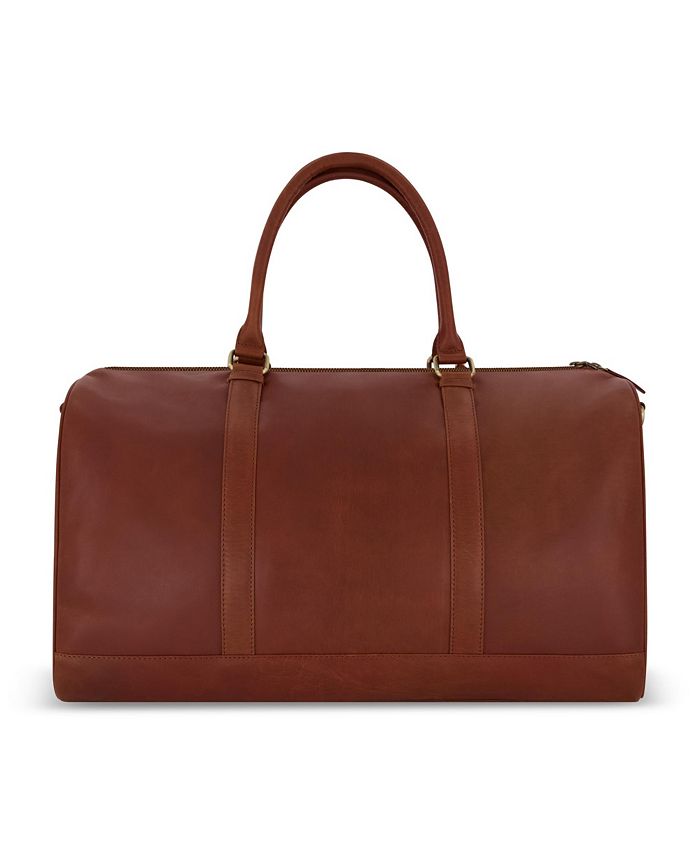 Yellowstone Men's Genuine leather 21 inch bag duffle, with burnished ...