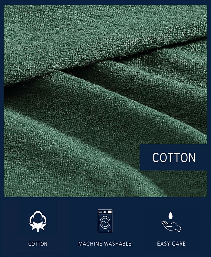 Nautica Ripple Cove Cotton Reversible Blanket, Full/Queen - Macy's