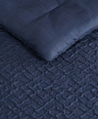 Point Harbor Embossed 3 Piece Duvet Cover Set, Full/Queen
