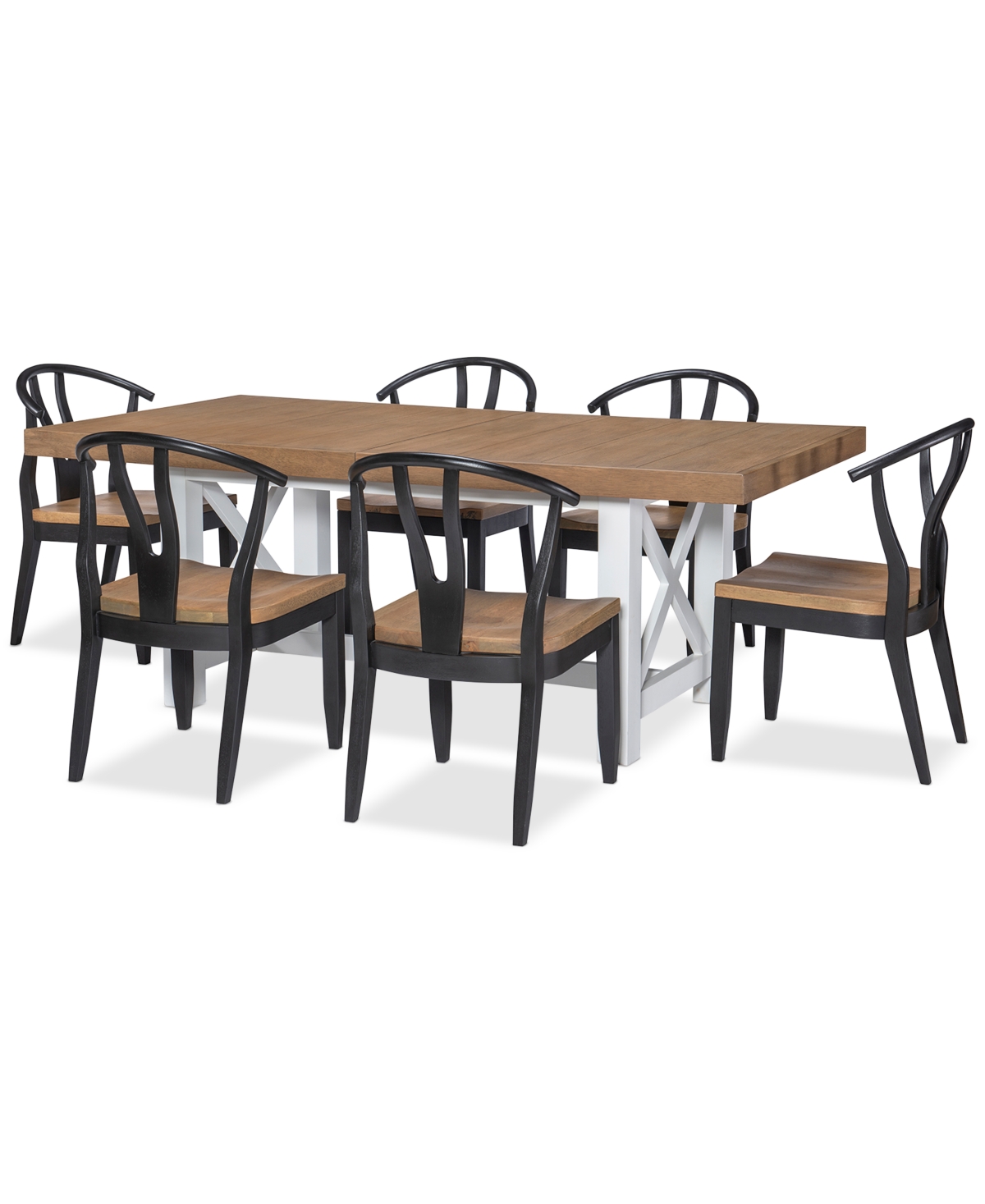 Furniture Franklin 7pc Dining Set (table + 6 Chairs)
